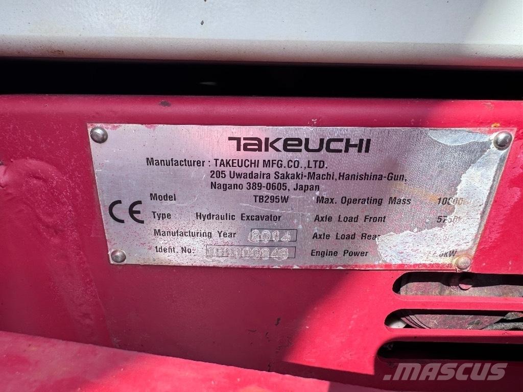 Takeuchi TB 295 W Колёсные экскаваторы