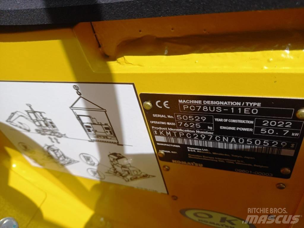 Komatsu PC78US-11EO Малые экскаваторы 7т-12т