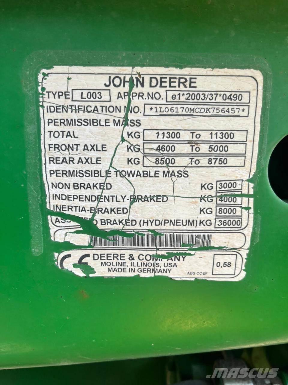 John Deere 6170M Трактора