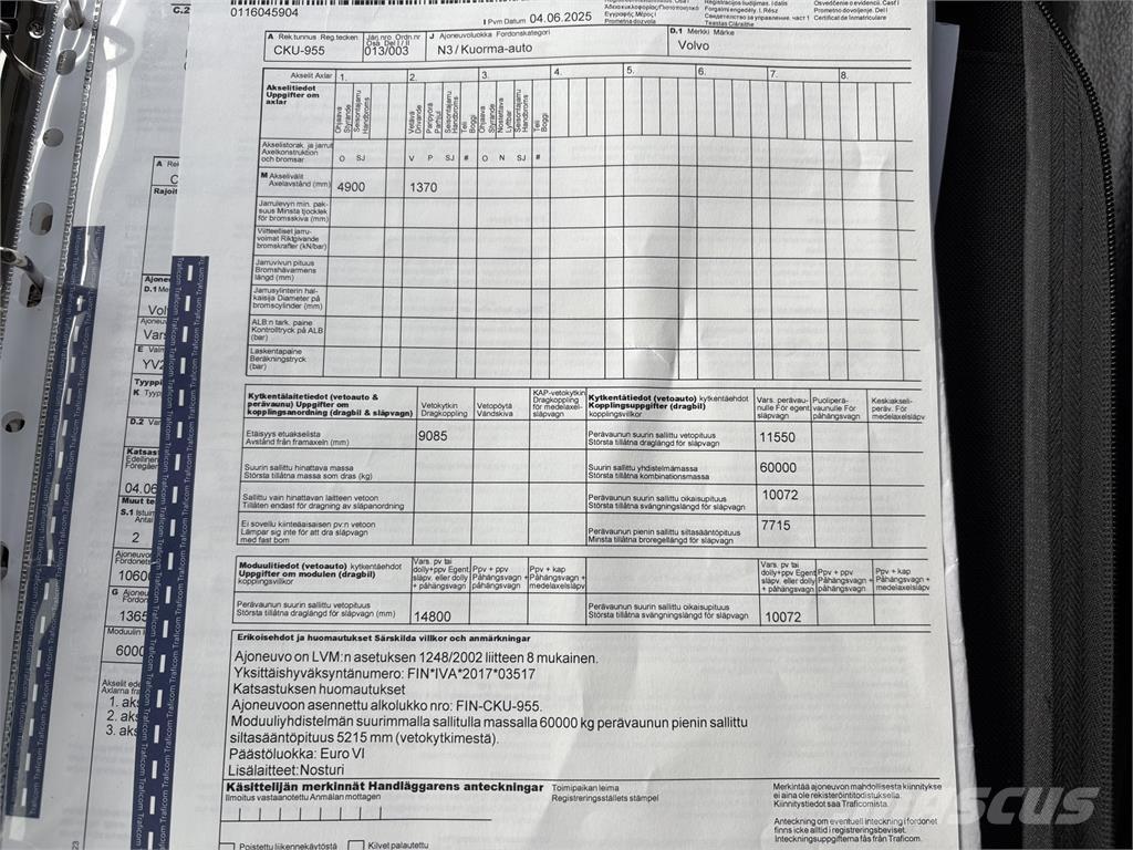 Volvo FM370 6x2 Автомобильные краны