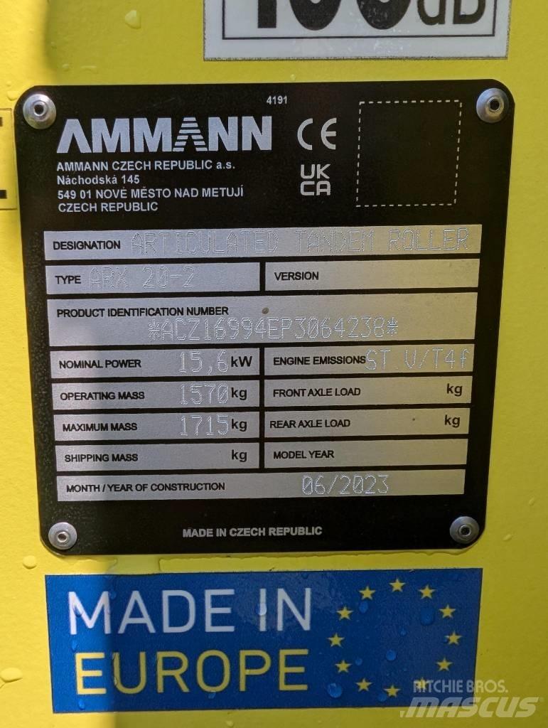 Ammann ARX20-2 Катки тротуарные