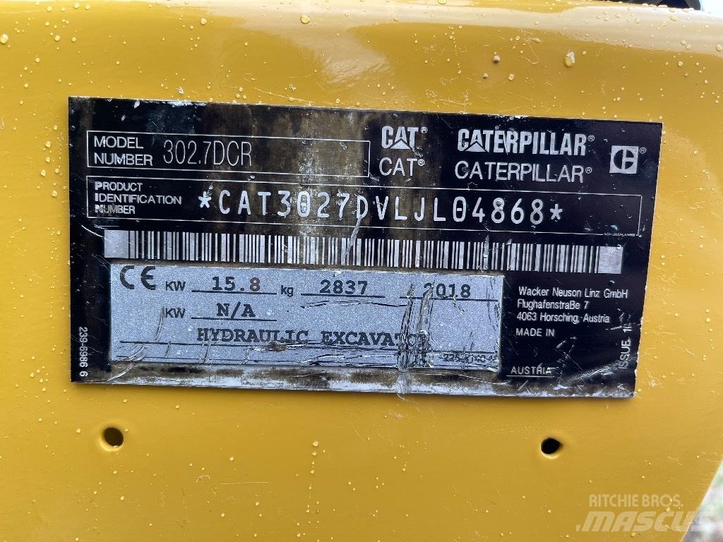 CAT 302.7D CR Мини-экскаваторы
