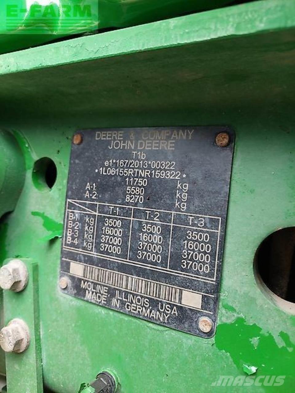 John Deere 6r 155 Трактора