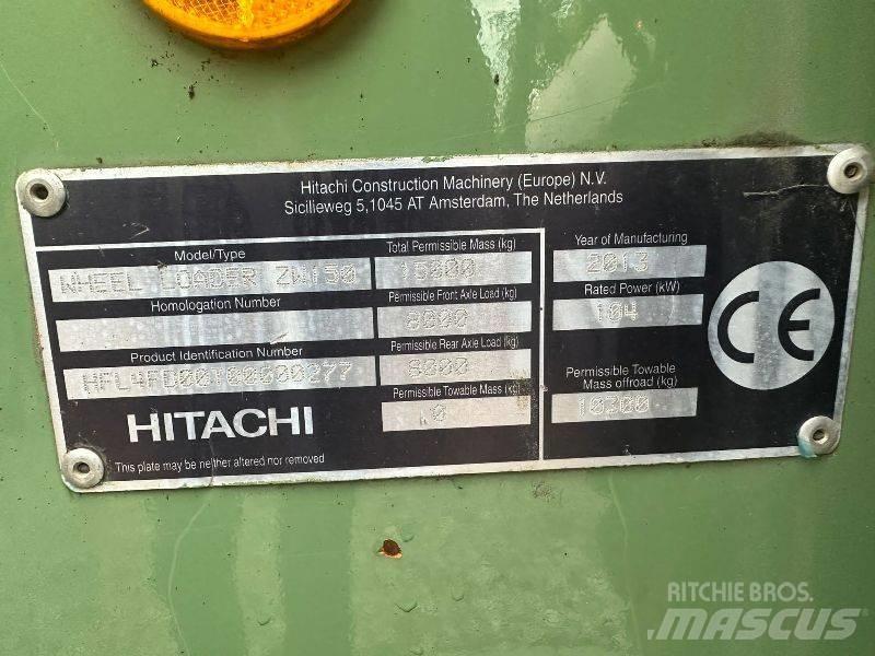 Hitachi ZW 150 Фронтальные погрузчики