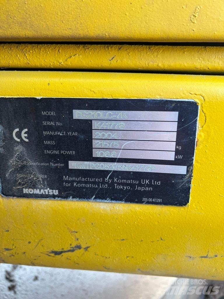 Komatsu PC 210 LC-7K Гусеничные экскаваторы