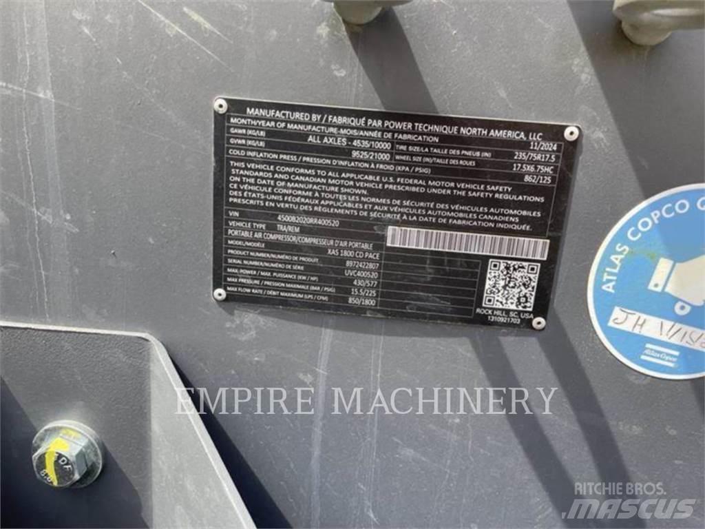 Atlas Copco XAS1800CD Воздушные компрессоры