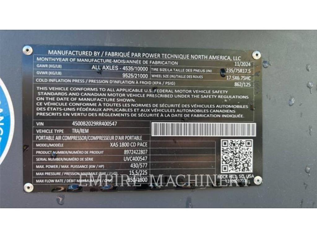 Atlas Copco XAS1800CD Воздушные компрессоры