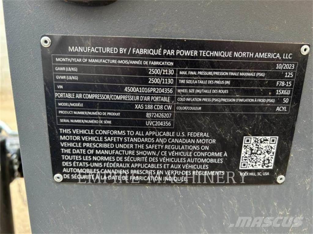 Atlas Copco XAS188CD Воздушные компрессоры