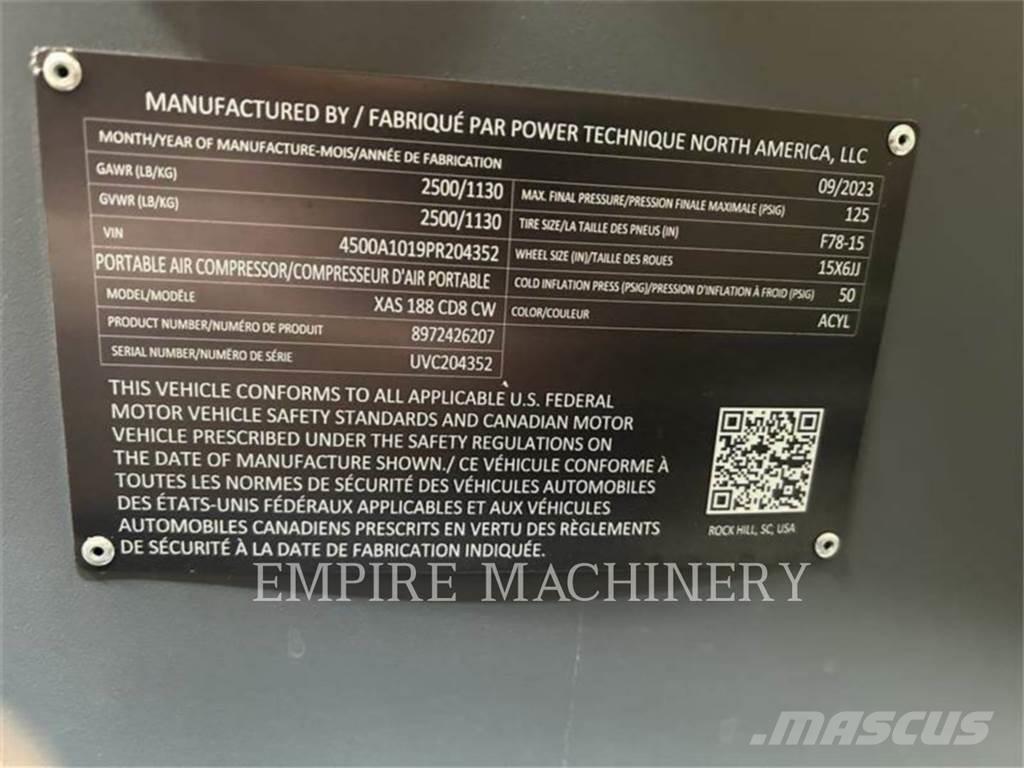 Atlas Copco XAS188CD Воздушные компрессоры
