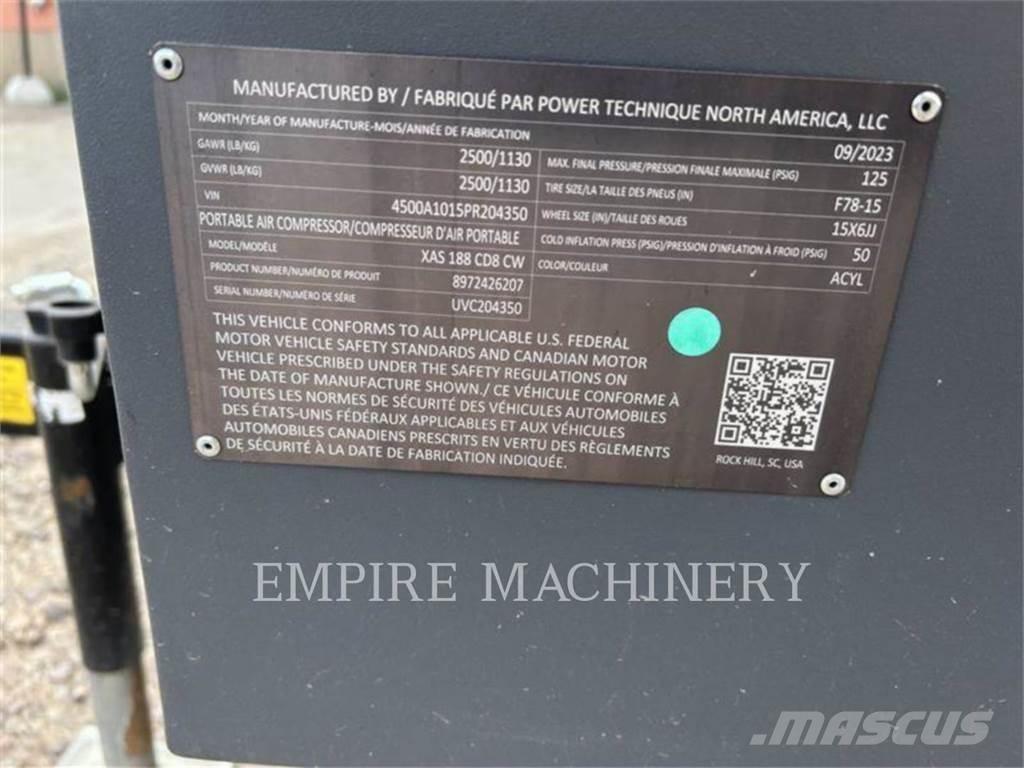 Atlas Copco XAS188CD Воздушные компрессоры