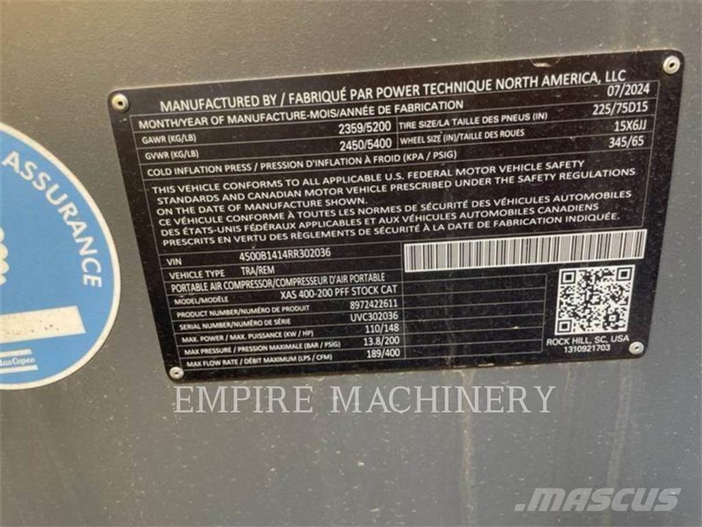 Atlas Copco XAS400CD Воздушные компрессоры