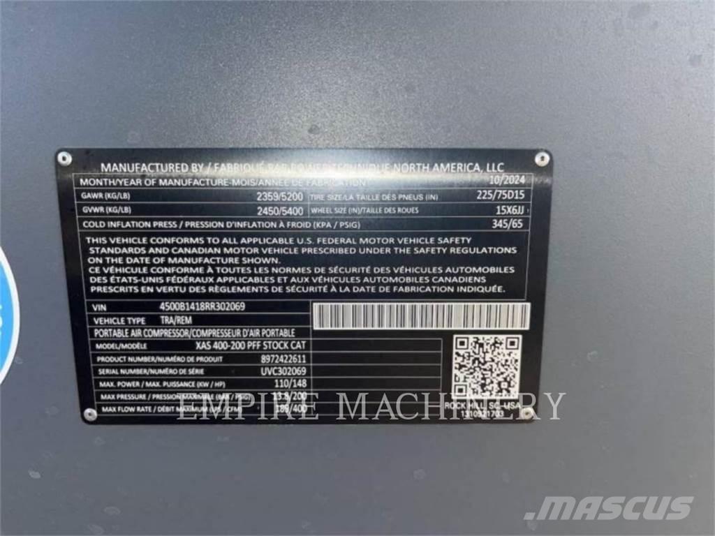Atlas Copco XAS400CD Воздушные компрессоры