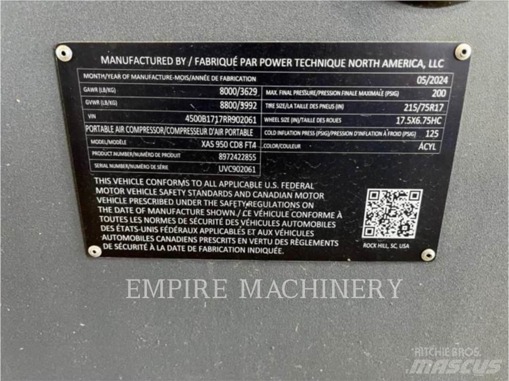 Atlas Copco XAS950CD Воздушные компрессоры