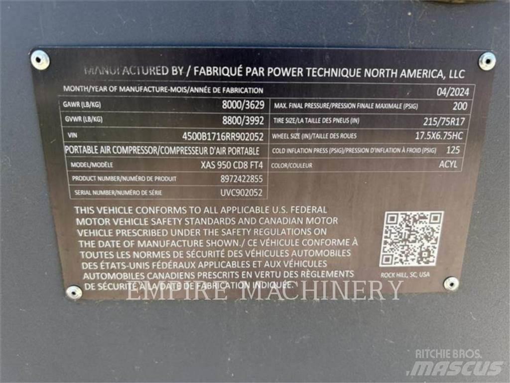 Atlas Copco XAS950CD Воздушные компрессоры