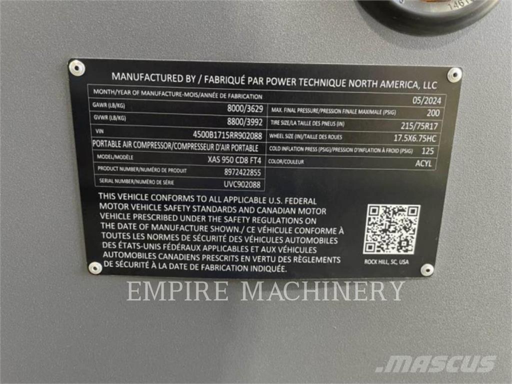 Atlas Copco XAS950CD Воздушные компрессоры
