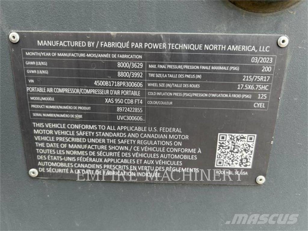 Atlas Copco XAS950CD Воздушные компрессоры