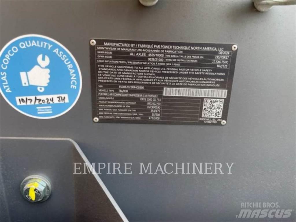 Atlas Copco XRVS1000CD Воздушные компрессоры