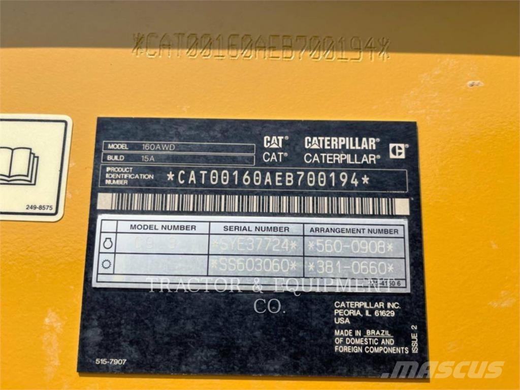 CAT 160 AWD Грейдеры