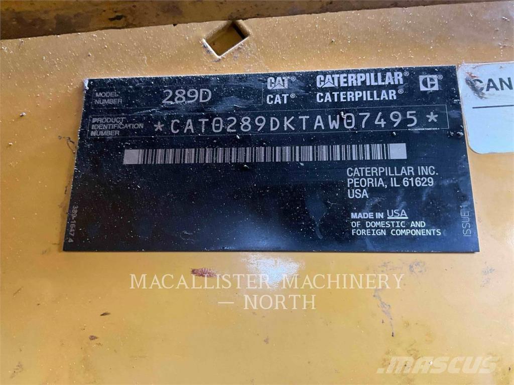 CAT 289D A2Q Мини-погрузчики