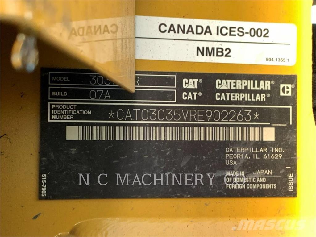 CAT 303.5 CRCB Гусеничные экскаваторы