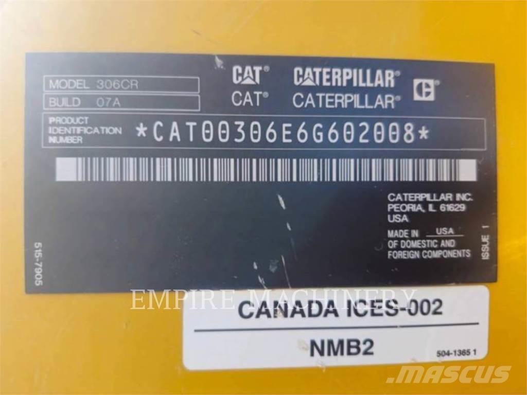 CAT 306 CR Гусеничные экскаваторы