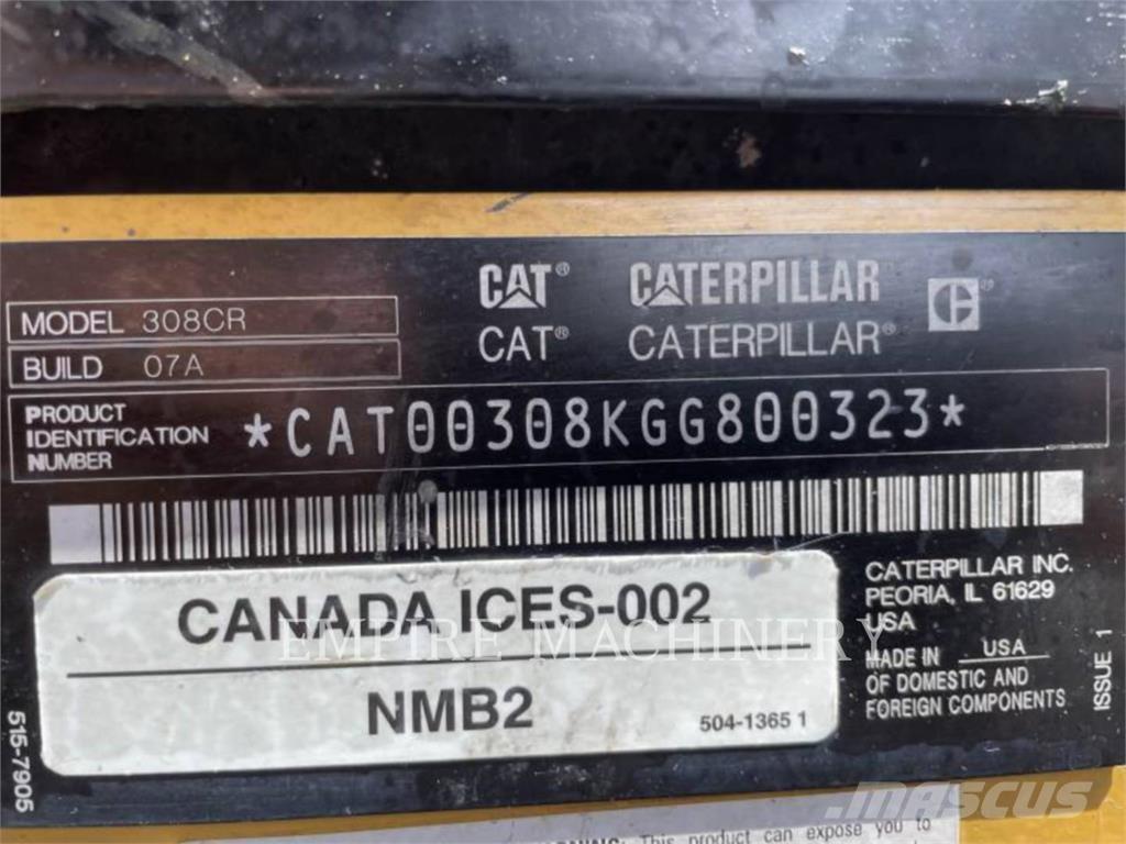 CAT 308-07 Гусеничные экскаваторы