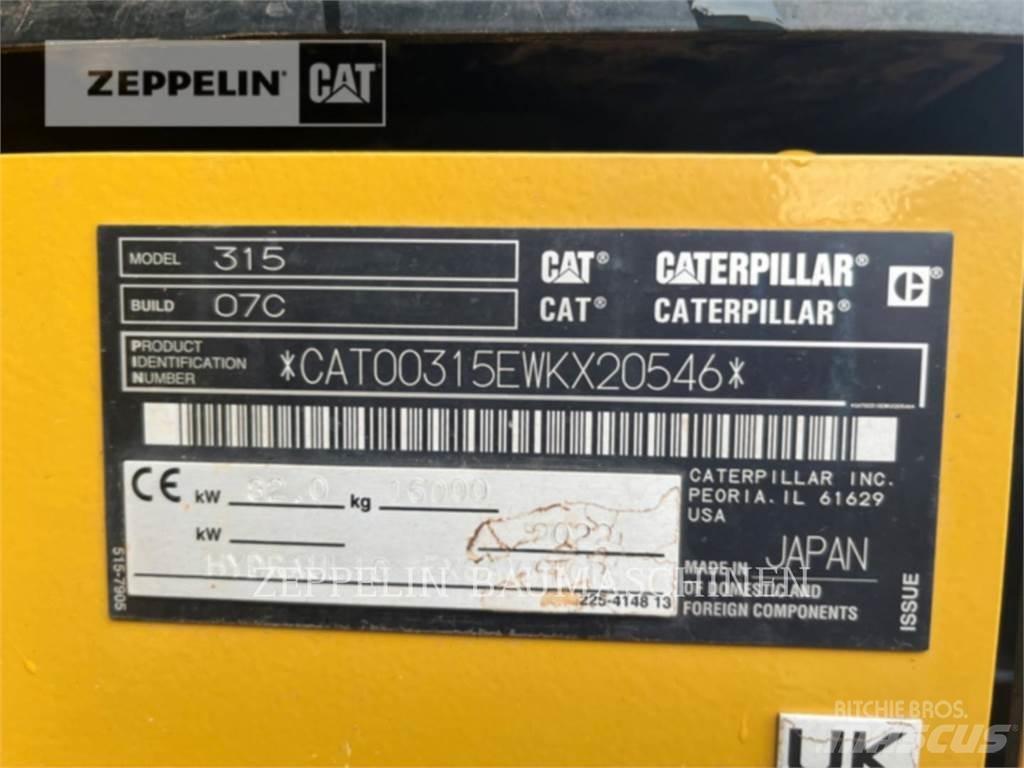 CAT 315-07B Гусеничные экскаваторы