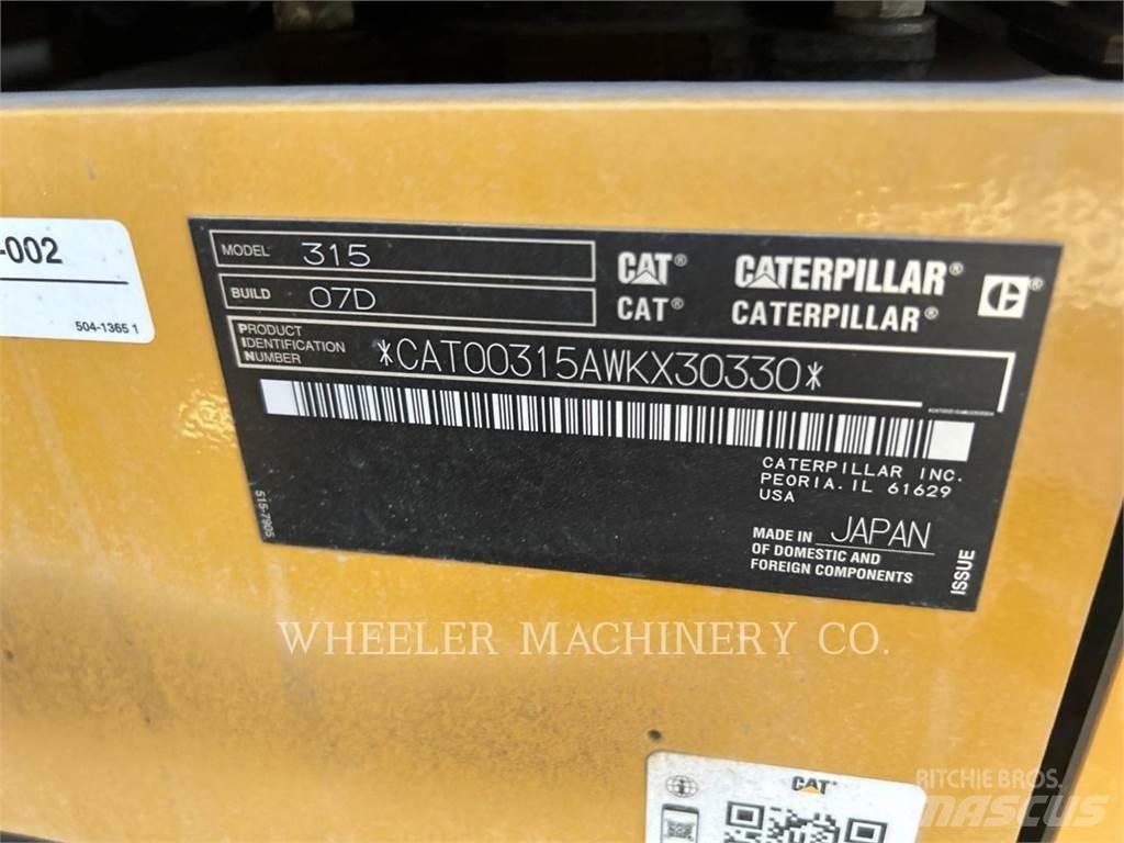 CAT 315 TH Гусеничные экскаваторы