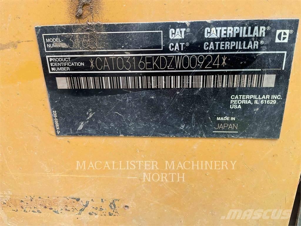 CAT 316EL Гусеничные экскаваторы