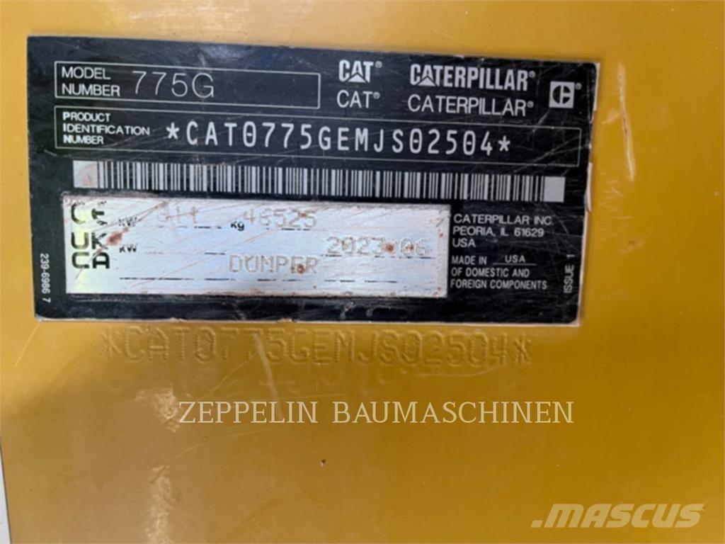 CAT 775G Шарнирно-сочленённые самосвалы
