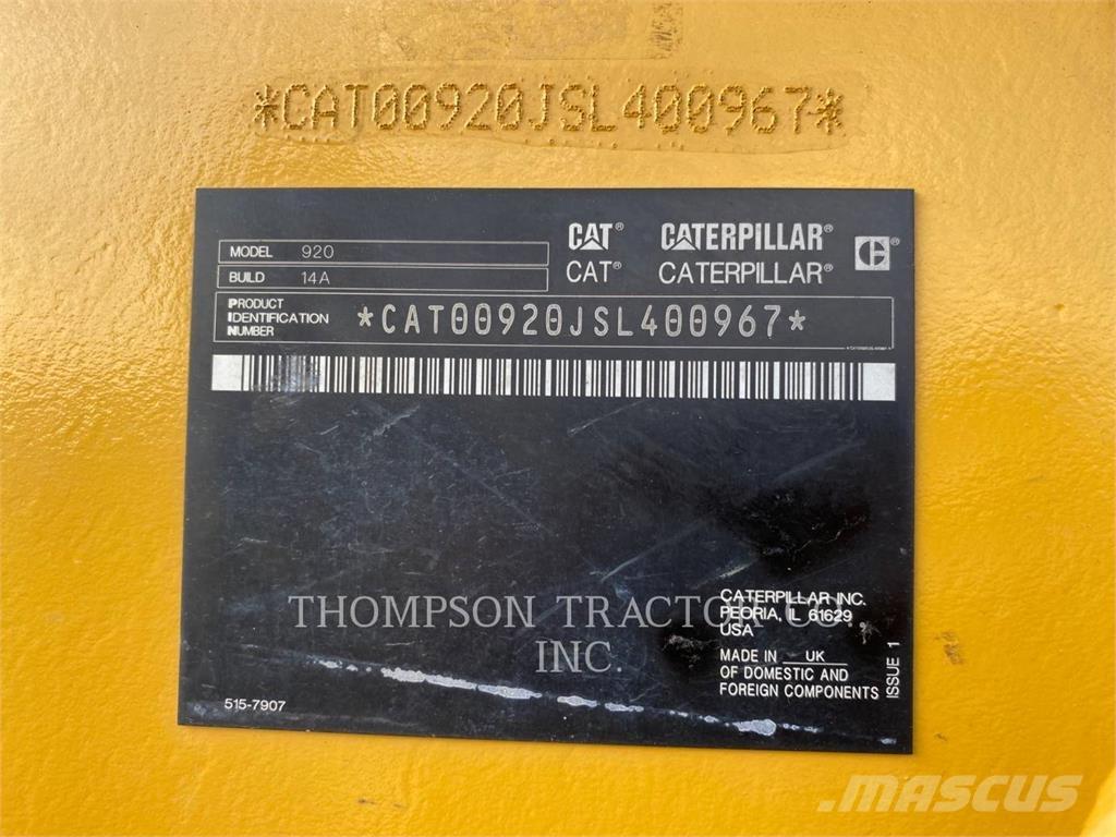CAT 920 Фронтальные погрузчики