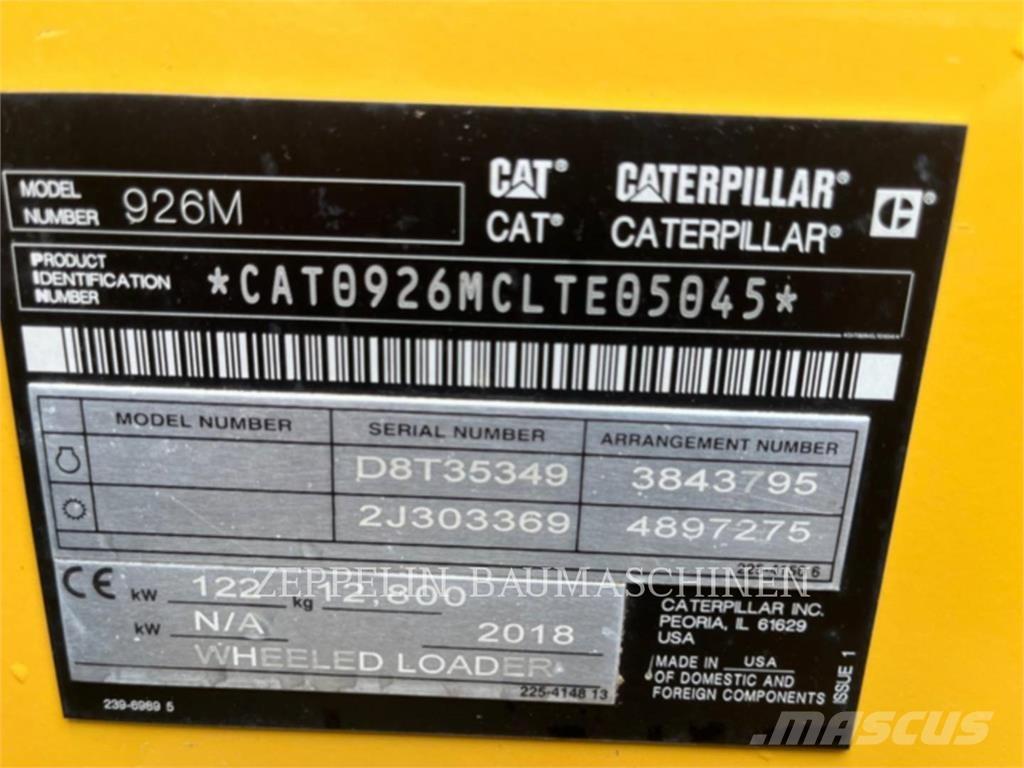 CAT 926M Фронтальные погрузчики
