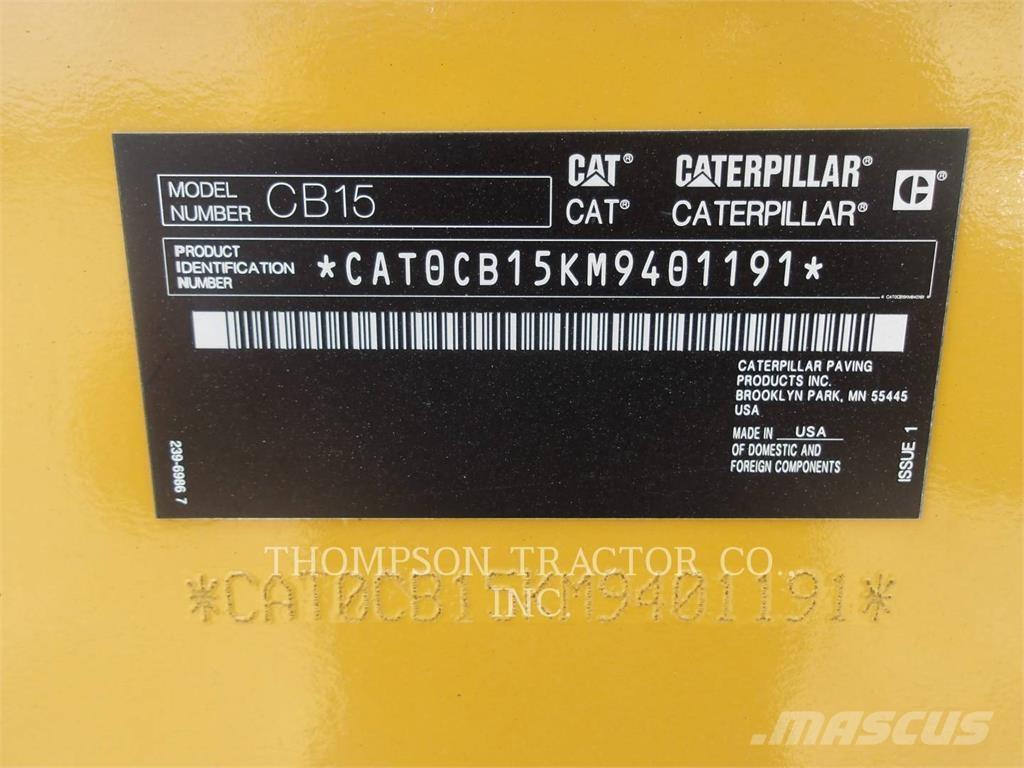 CAT CB 15 Катки тротуарные