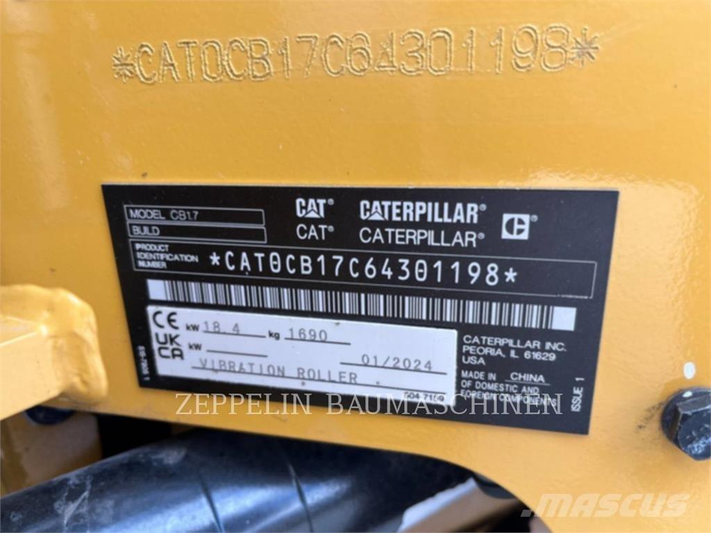CAT CB1.7 Уплотнители грунта