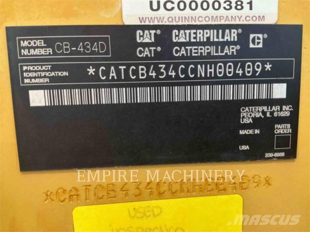 CAT CB434D Катки тротуарные