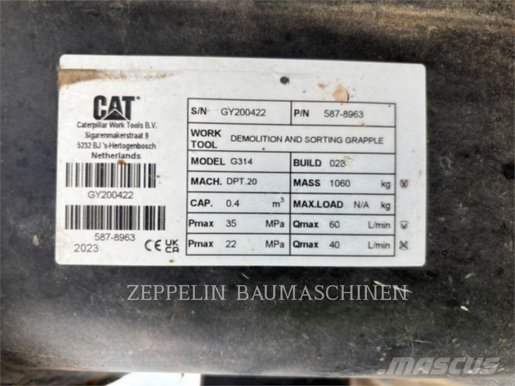 CAT G314-D Грейферы