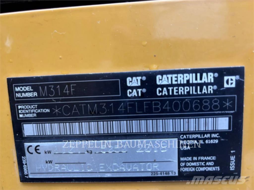 CAT M314F Колёсные экскаваторы