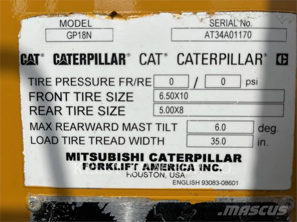 CAT MCFGP18N5 Газовые погрузчики