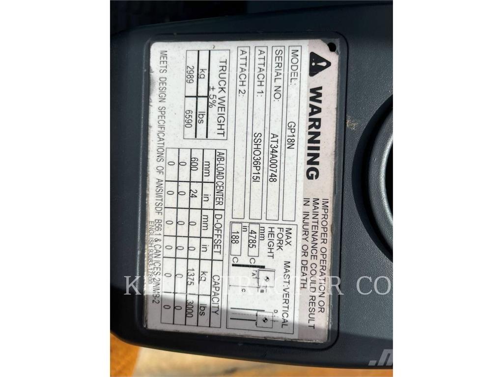 CAT MCFGP18N5 Газовые погрузчики