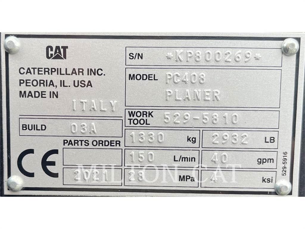 CAT PC408 COLD PLANER Навесные фрезы