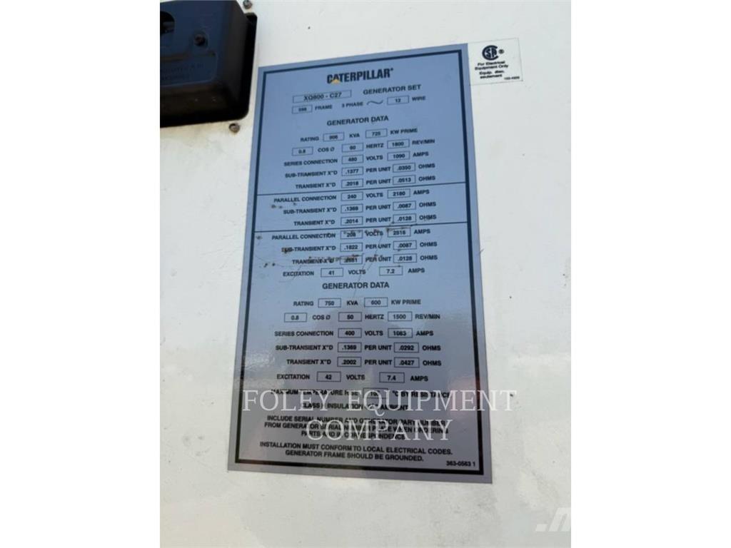 CAT XQ800 Другие генераторы