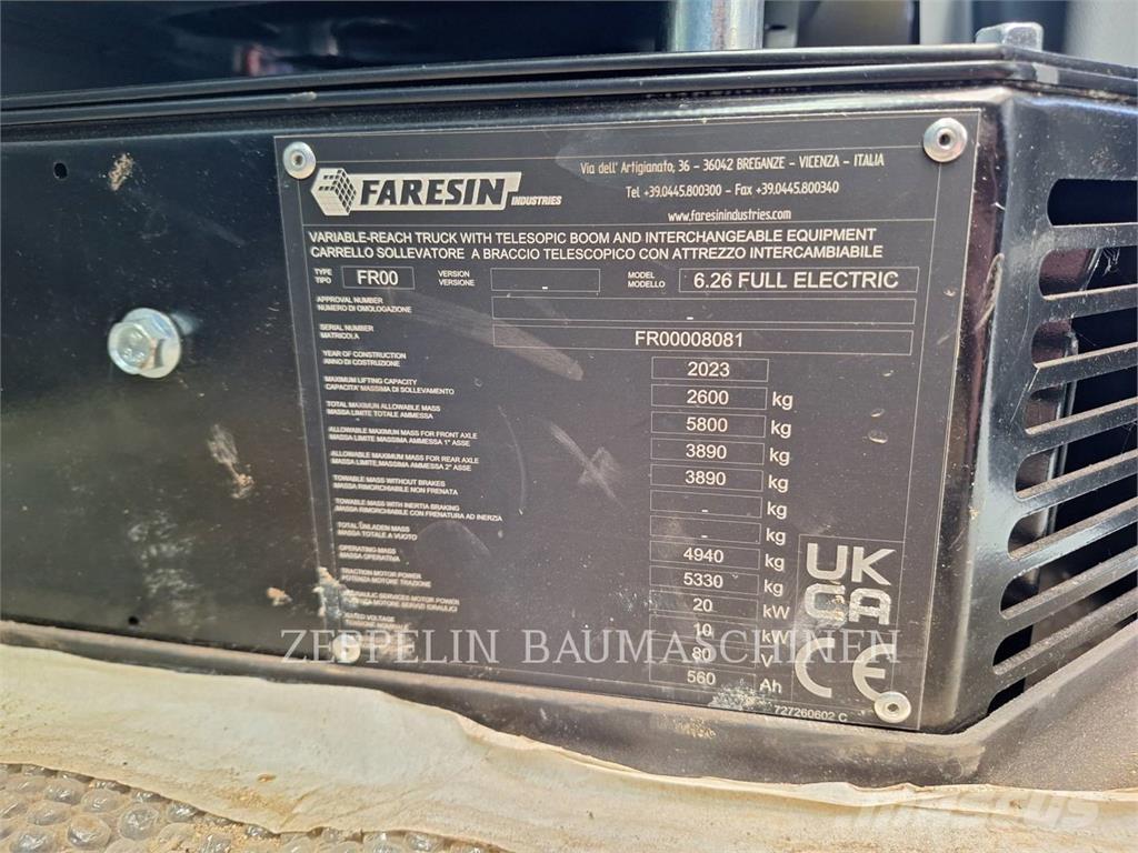 Faresin 6.26E Телескопические погрузчики
