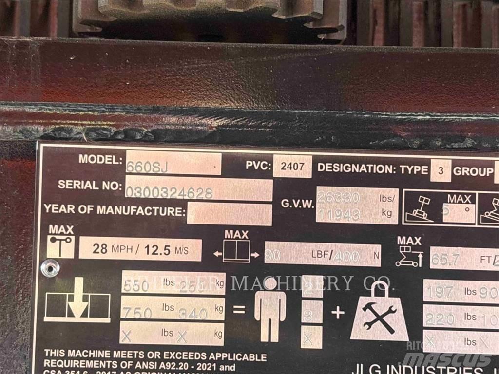 JLG 660SJ Коленчатые подъемники