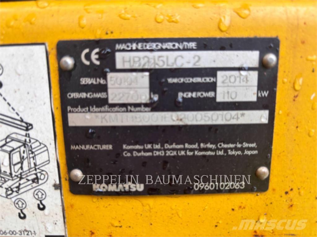 Komatsu HB215LC-2 Гусеничные экскаваторы