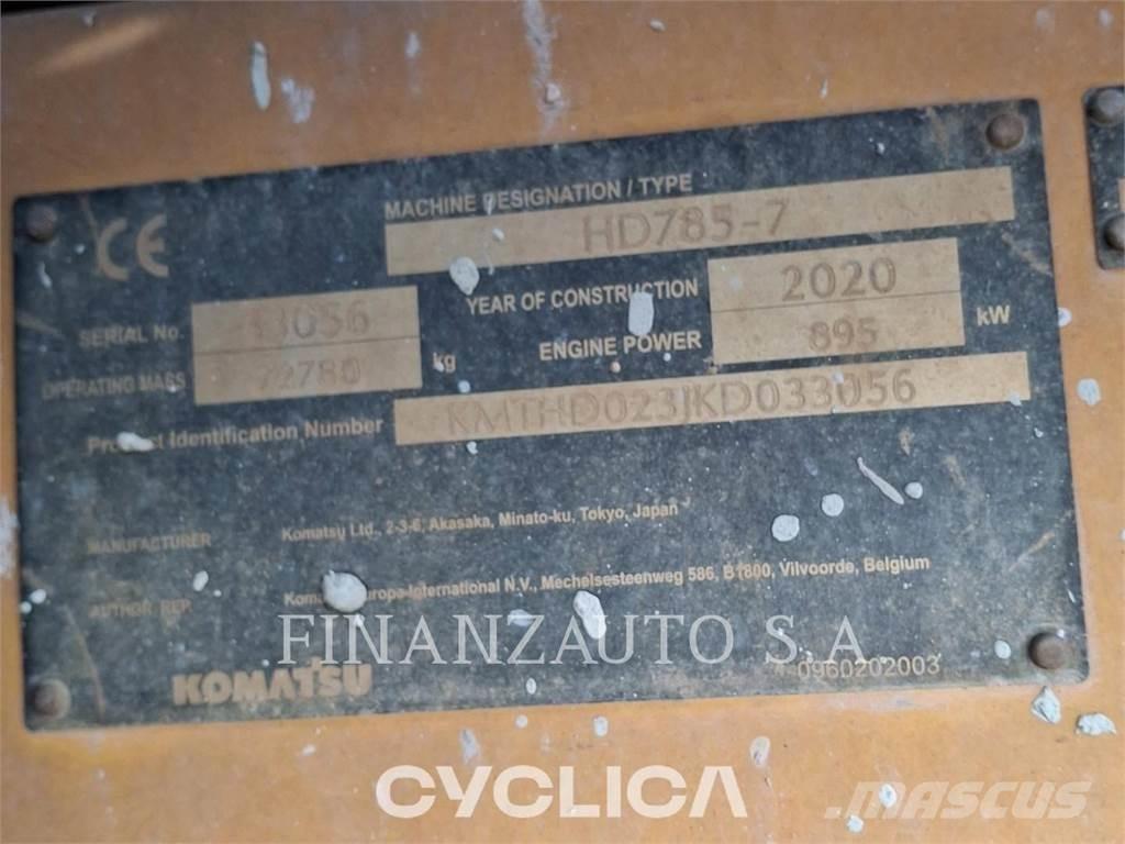 Komatsu HD785-7 Шарнирно-сочленённые самосвалы