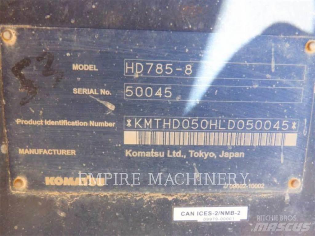 Komatsu HD785-8 Шарнирно-сочленённые самосвалы