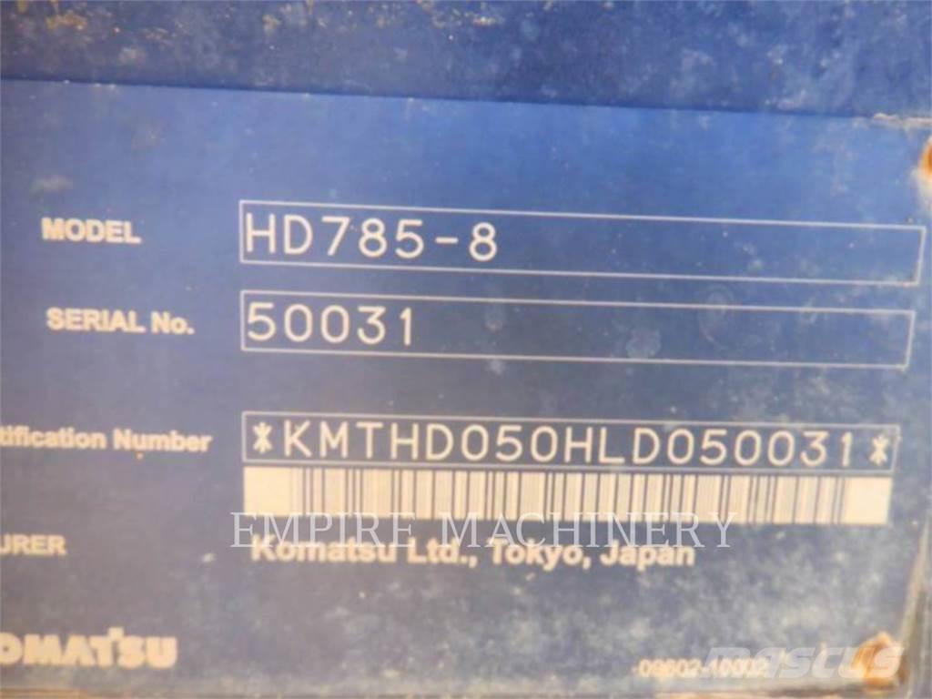Komatsu HD785-8 Шарнирно-сочленённые самосвалы