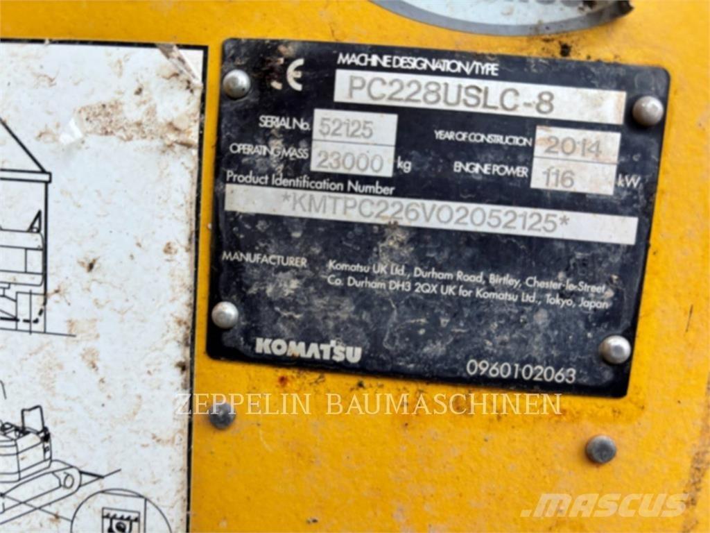 Komatsu PC228 Гусеничные экскаваторы
