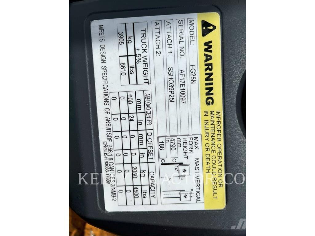 Mitsubishi MITFG25N Газовые погрузчики
