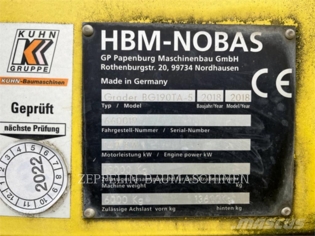 Nobas GMBH BG190T/TA- Грейдеры